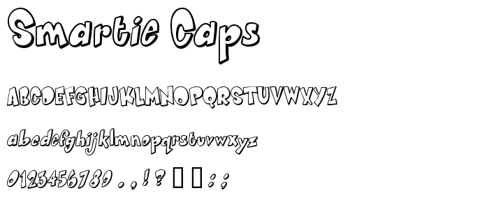 Smartie CAPS font